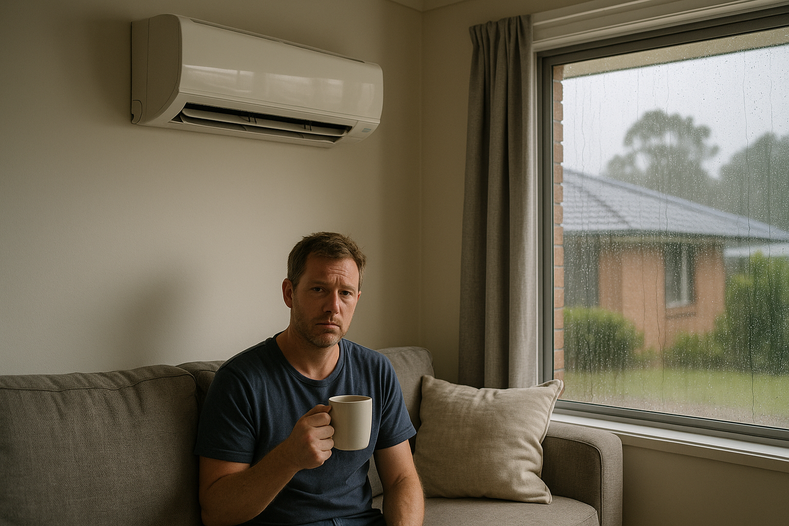 wet sock smell + rainy weather advisory